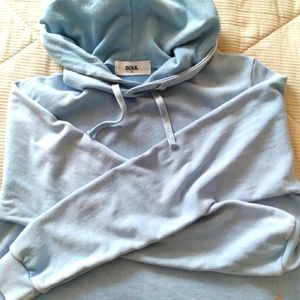 Brand New Cropped Hoodie (pale blue)